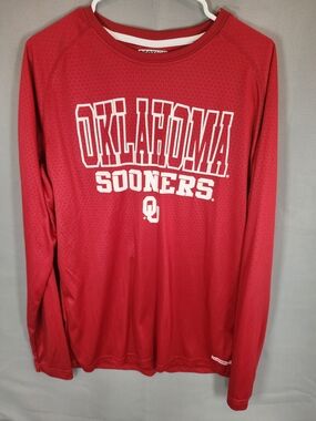 Oklahoma Sooners Long Sleeve Performance Tee - Crimson